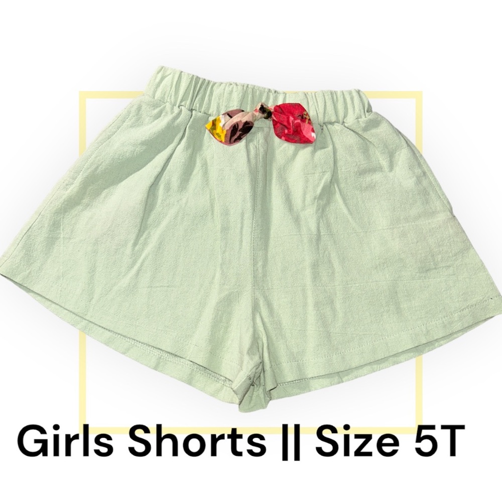 Girls Mint Green Shorts